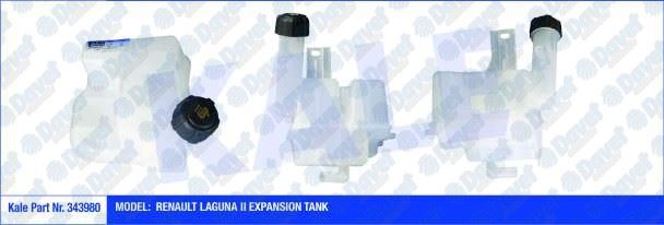 KALE 343980 Radyator Ek Genlesme Su Deposu Renault Laguna Ii 1.8 16v-1.9dci-2.0 16v (Kapakli)